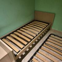 Struttura letto singolo con letto a cassetto