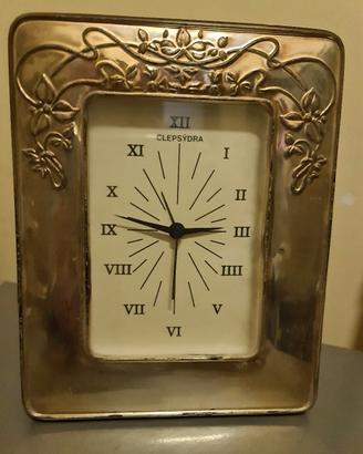 Orologio da tavolo in Argento 925