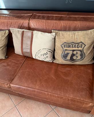 Divano letto in cuoio ( pelle)