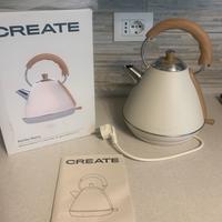 Create bollitore elettrico retró 1,7 litri Bianco