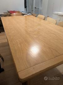 Tavolo rovere 180x90 Solido e facile da smontare