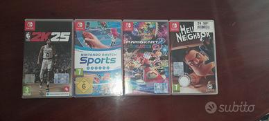 4 giochi nintendo switch come nuovi vari prezzi