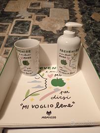 set bagno in ceramica Mentadent 