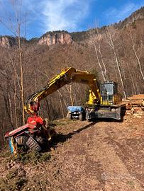 Komatsu PW 200-7 con Woody WH6