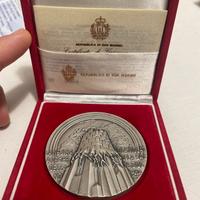 Medaglia commemorativa argento san marino