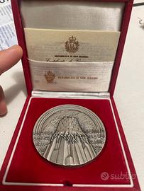Medaglia commemorativa argento san marino