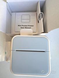 Stampante termica portatile nuova con 5 rotoli