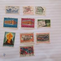 10 francobolli italiani usati del 1968