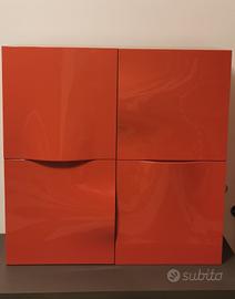 Pensile mobile MINIFORMS laccato arancio scuro