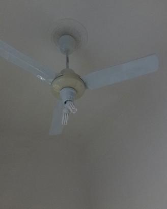 Ventilatore da soffitto 'Vortice' bianco con luce
