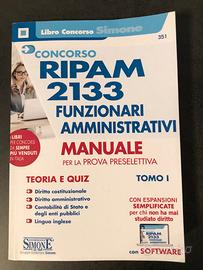 Edizioni Simone. Testo Concorso Ripam. (Tomo I)