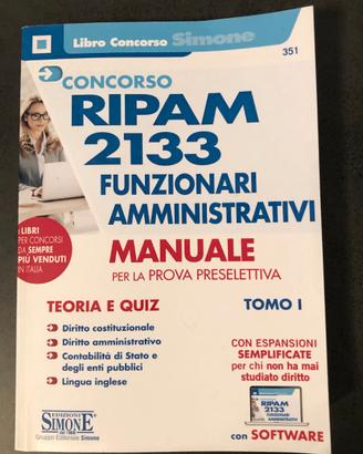 Edizioni Simone. Testo Concorso Ripam. (Tomo I)