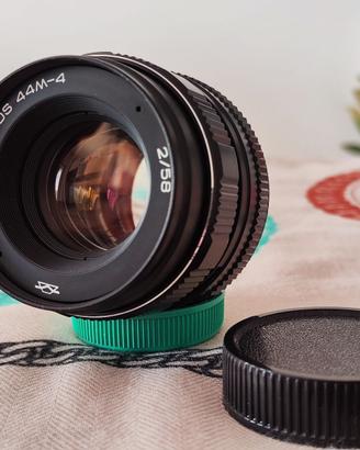 HELIOS 44M-4 58mm f2 obiettivo ZENIT, URSS M42 A++