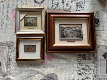 Quadretti su foglia argento. Trieste