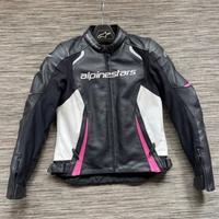 Giacca moto pelle donna