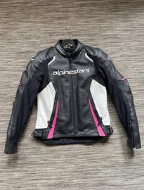 Giacca moto pelle donna