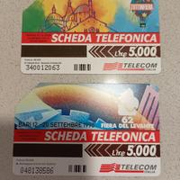Schede telefoniche vintage usate 