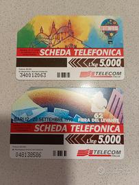 Schede telefoniche vintage usate 