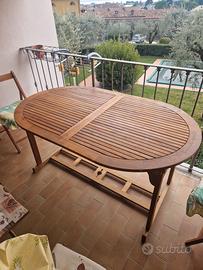 Tavolo in legno da giardino