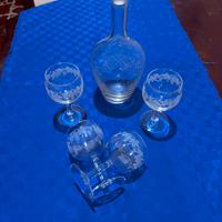 Set  di cristallo di boemia