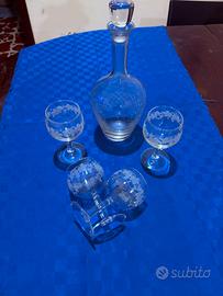 Set  di cristallo di boemia