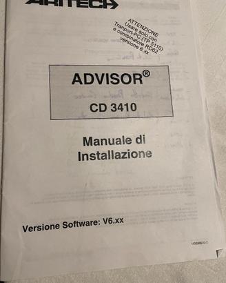 Centrale allarme Aritech Advisor CD 3410