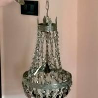 LAMPADARIO A MONGOLFIERA A SOSPENSIONE ANNI 40/50