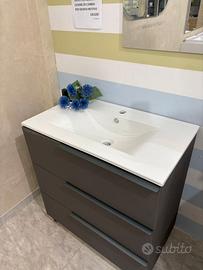 MOBILE BAGNO A TERRA CON LAVABO INTEGRATO