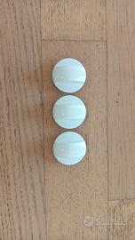 Ricambio lavatrice Indesit: 3X manopola bianca