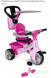 Feber triciclo baby plus rosa 
