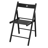 Set 6 Sedie Ikea Nere Pieghevoli