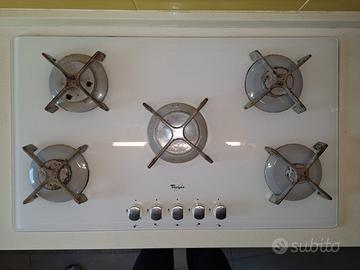 Whirlpool AKT 933/WH piano cottura a gas 5 Fuochi