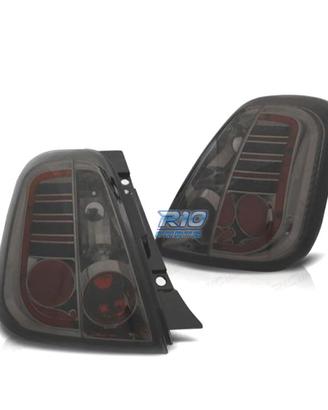 FANALI FIAT 500 07-15 LED FONDO CROMATO FUME