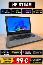 PC Portatile hp steam intel n3060 RAM 4GB 32GB Win