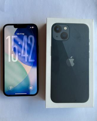 iPhone 13 256GB Mezzanotte - scatola e accessori