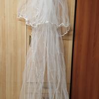 velo da sposa in tulle bianco 