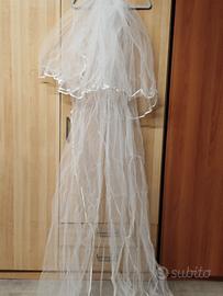 velo da sposa in tulle bianco 