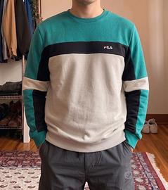 Felpa girocollo Fila color block uomo - tg L