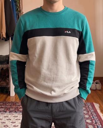 Felpa girocollo Fila color block uomo - tg L