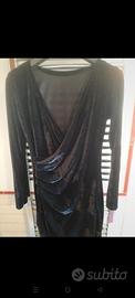 abito donna velluto colore nero 