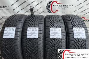 4 PNEUMATICI 205/55 R16 PIRELLI INVERNALI 90%