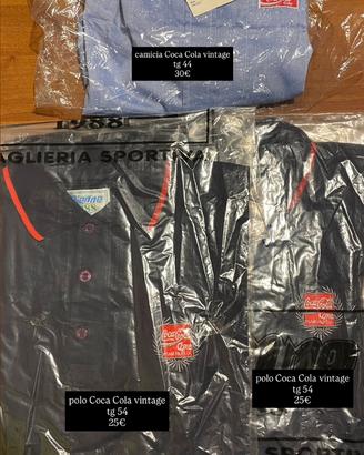 Polo Coca Cola vintage anni ‘80 - nuove