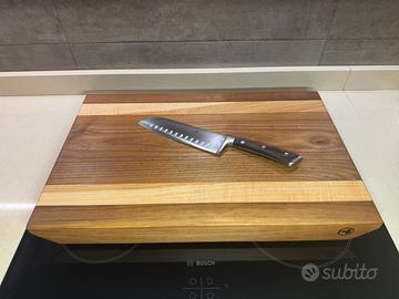 Tagliere in olmo frassino e noce