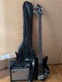 basso elettrico gear4 music modello Chicago nero