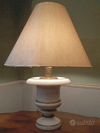 Lampada classica con vaso marmo