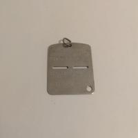 Piastrina riconoscimento Esercito Italiano 1956