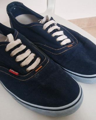Scarpe Levi's in tela blu n. 43