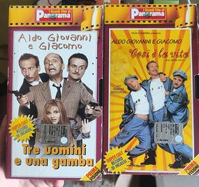 Due VHS di Aldo Giovanni e Giacomo