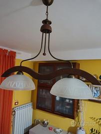 Lampadario stile rustico