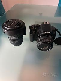 Canon 650d con obiettivo 50mm f1.4 e Tokina 11-16